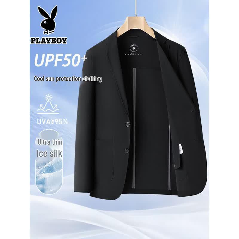 PLAYBOY Men s Ice Silk Waffle Sun Protection Blazer M / 170