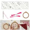 Kit Ricamo Segnalibro Angolare Tema Primavera Estate Segnalibro in Feltro Ricamato Kit Creativo Kit Segnalibro Angolare Fai da Te Regalo per Amanti dei Libri Lettori