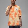 Jordan American Retro Dopamine Wash Tie-Dye Logo Print Casual Round Neck Short Sleeve Drop Shoulder T-Shirt Men Tops Orange DX9584-112
