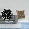 Modern Minimalist Velvet Cushion Cover And Acrylic Wall Clock Ornament for Stylish Living Room