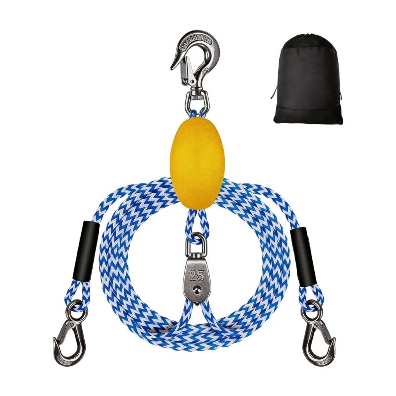Heavy Type Boats Tow Rope With Stainless Steel Connector Water Sports Tow Line For Kayaks Ski And Small Yachts