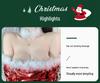 Domila Women's Patchwork One-Shoulder Strapless Christmas Bodycon Dress