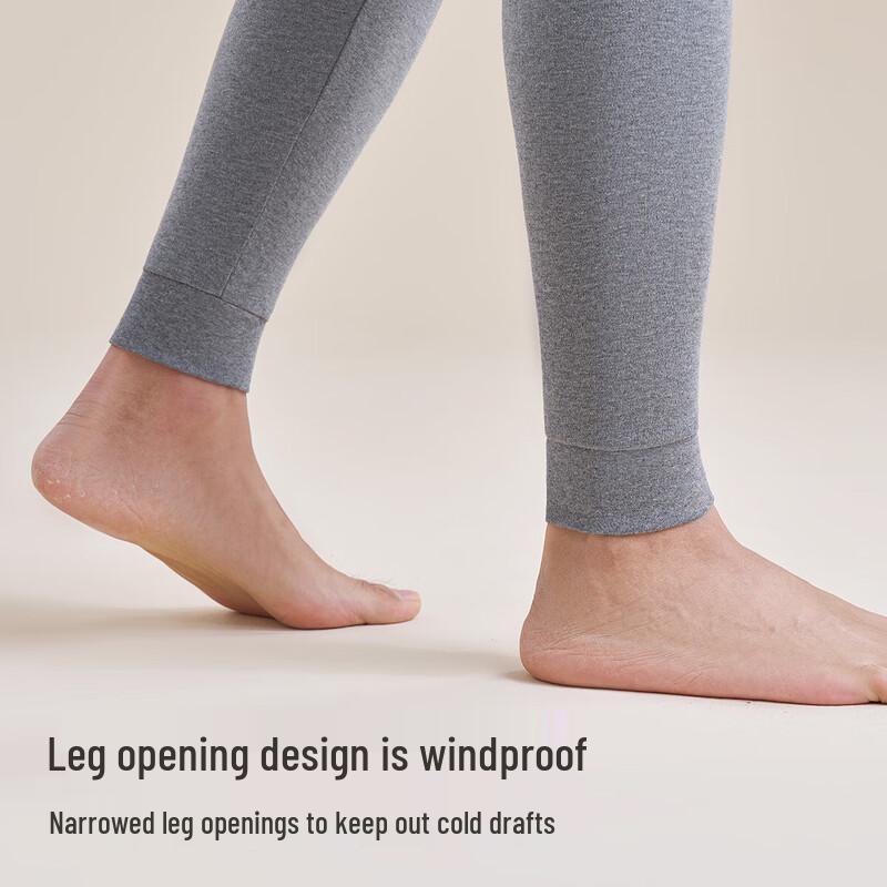 Yiershuang Men's Pure Cotton Antibacterial Thermal Underwear Set