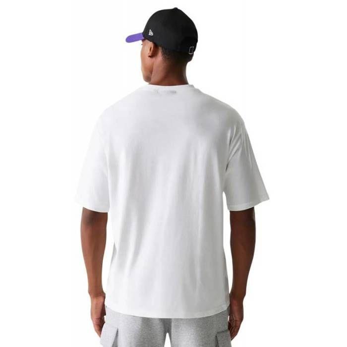 T-shirt - New Era - Los Angeles Lakers - Blanc - Manches Courtes - Taille M