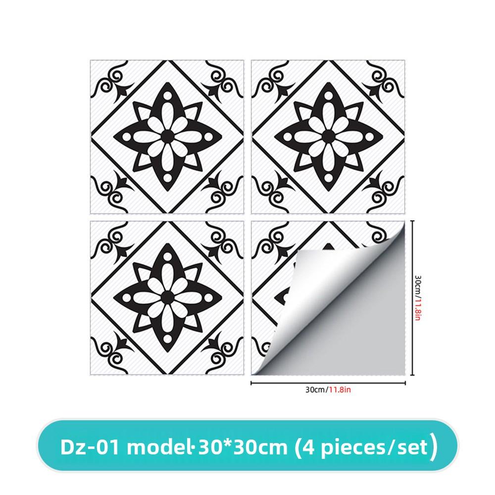 

Kitchen, Bathroom, Oil-proof, Waterproof and Anti-skid Twill Floor Sticker, Bathroom, Bedroom, Living Room DIY Floor Sticker 30 * 30Cm (4 pieces in a set)