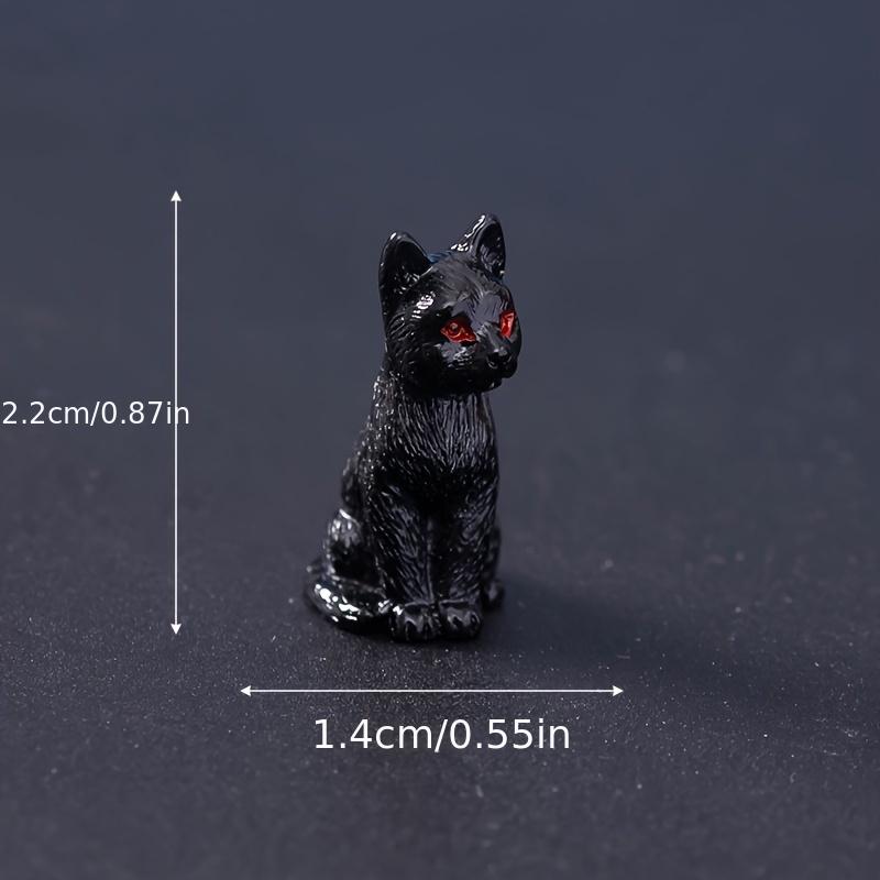 Cute Resin Black Cat Statues - DIY Terrariums/Pot/Flower Pot Landscape Decorations Perfect for Halloween Themed Decoration