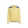Full Zip Polar Fleece Jacket Velvet Feel Coat Men's Light Yellow IR8339