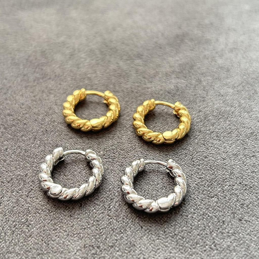 Rose Huang & Liu Yifei Inspired 2024 Women's Stud Earrings and Twisted Ear Cuffs