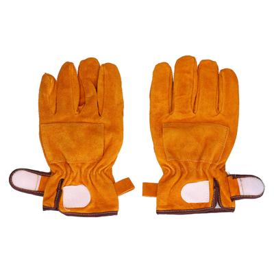 Gants Anti-Échaudure Haute Température et Résistance au Feu Gants de Protection pour Camping Barbecue(Jaune