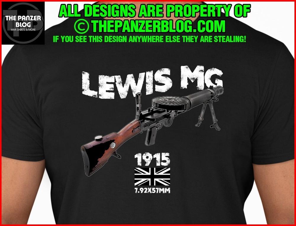 Футболка Lewis MG WWI Британская армия Винтовка Унисекс Футболка XXL