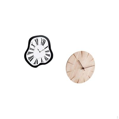 Acrylic Creative Melting Wall Clock Unique Distorted Design Luxury Decorative Silent Non Ticking