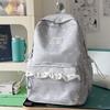 Schoolbag Korean ins College Style Personality High Value Middle School Student Backpack Sweet Lace Soft Girl Style Travel Backpack
