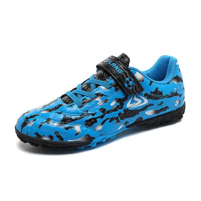 Gold Chelsea New Boys and Girls Football Shoes Youth Training Student Sports No Lace-up Broken Nail Shoes