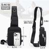 Anti-Theft Sling Bag, Crossbody Bag with Zipper Lockable & RFID Blocking