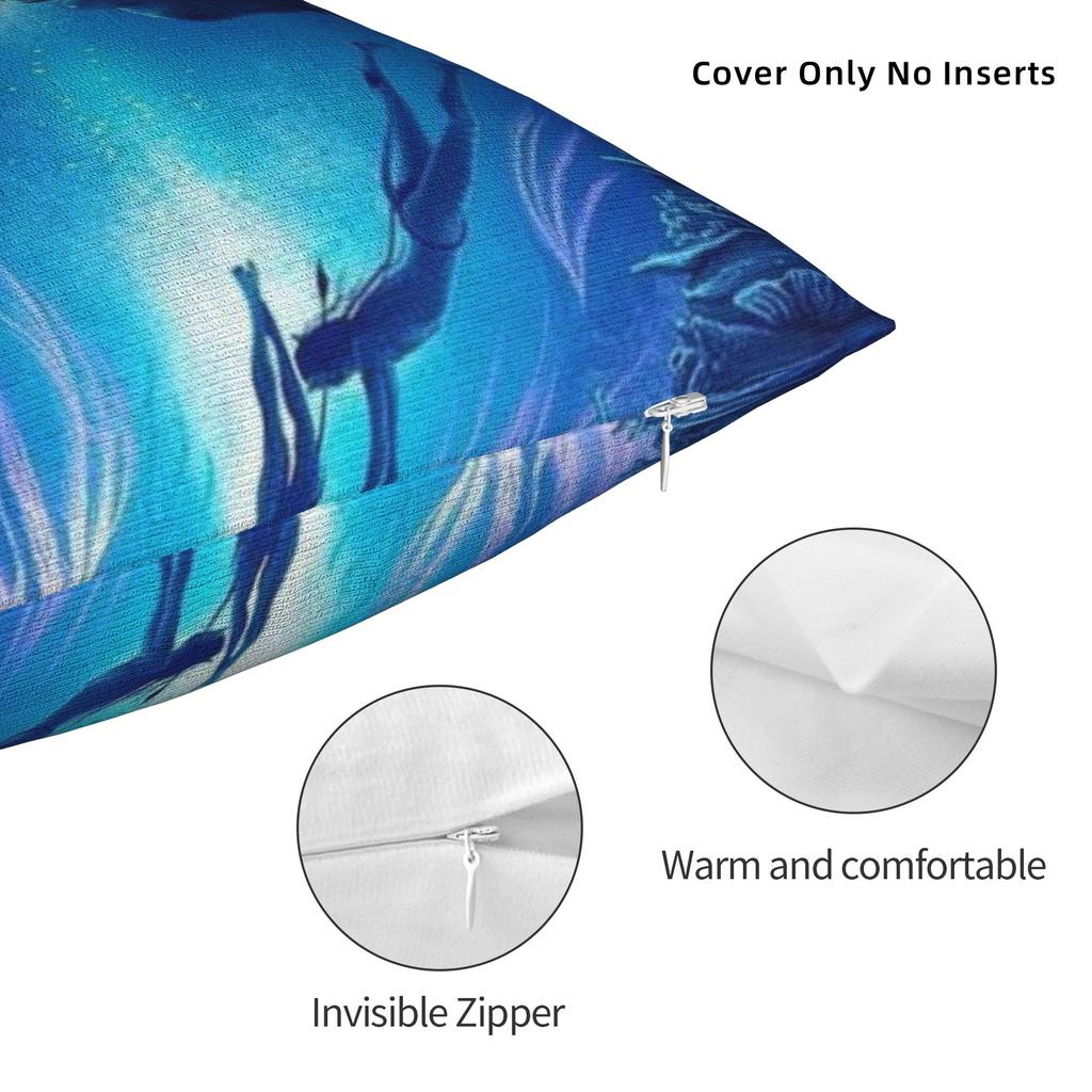 Avatars Under Sea Water Pillowcases Vintage Pillow Case For Sofa Car Home Decor Soft Pillow Cover