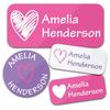 Trees 140Pcs Custom Waterproof Name Tags Stickers Cartoon Style Nakrjki Na Ubrania Imieautocollants Personnalisés Prenom