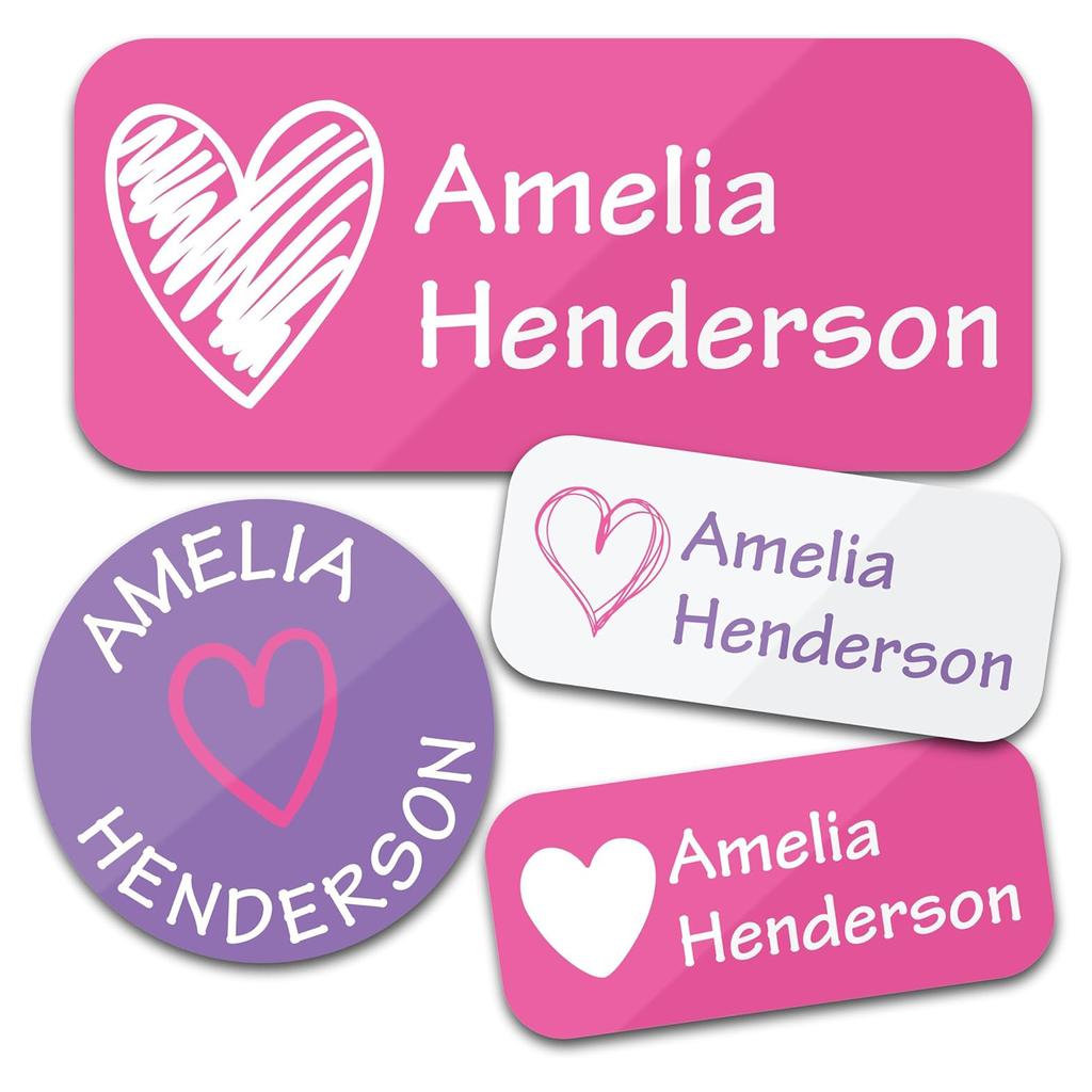 Trees 140Pcs Custom Waterproof Name Tags Stickers Cartoon Style Nakrjki Na Ubrania Imieautocollants Personnalisés Prenom