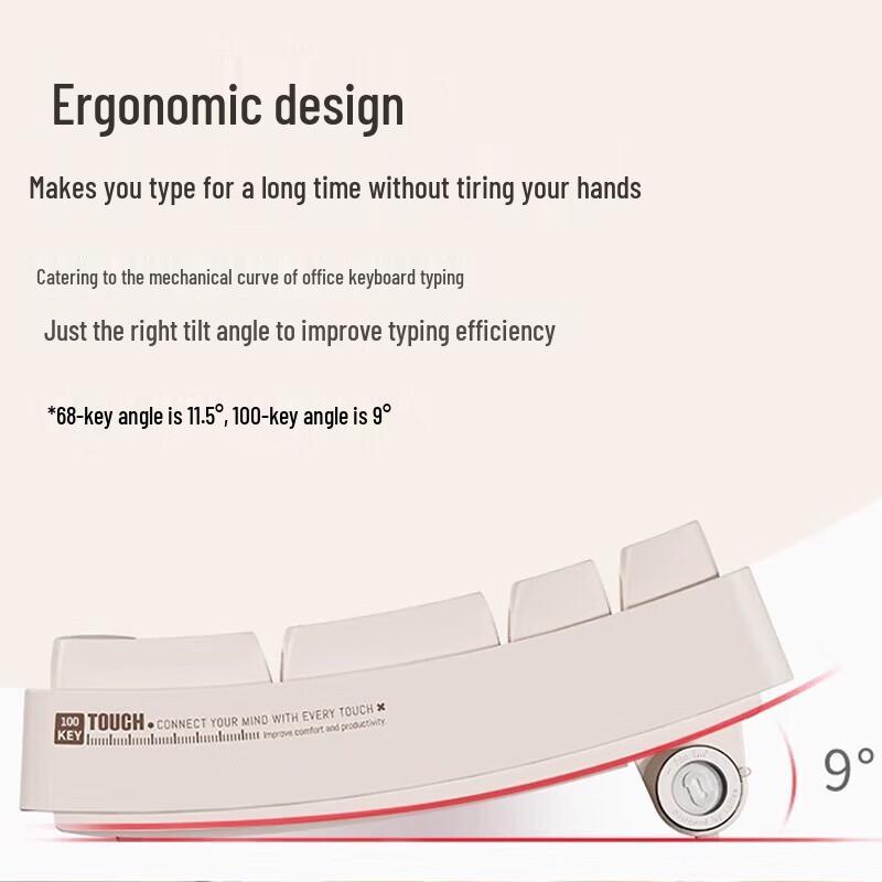 Lofree OE913 Wireless Bluetooth Ergonomic Mechanical Keyboard