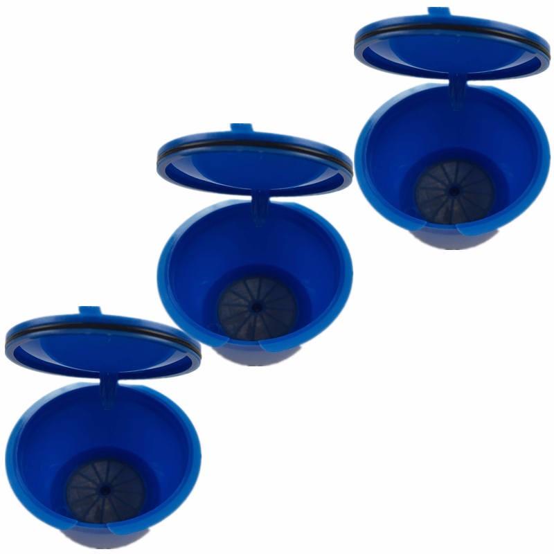 3pcs/pack Use 150times Dolce Gusto Coffee Cup Capsule Plastic Capsule Refillable Reusable Compatible with Nescafe Dolce Gusto