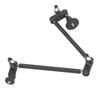 Articulating Arm Two Section 360 degrees  Rotation 1 4inch 3 8inch 4.4lb Load Bearing Articulating Arm for Fill Light