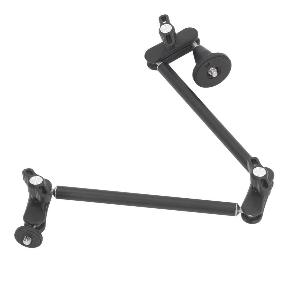 Articulating Arm Two Section 360 degrees  Rotation 1 4inch 3 8inch 4.4lb Load Bearing Articulating Arm for Fill Light