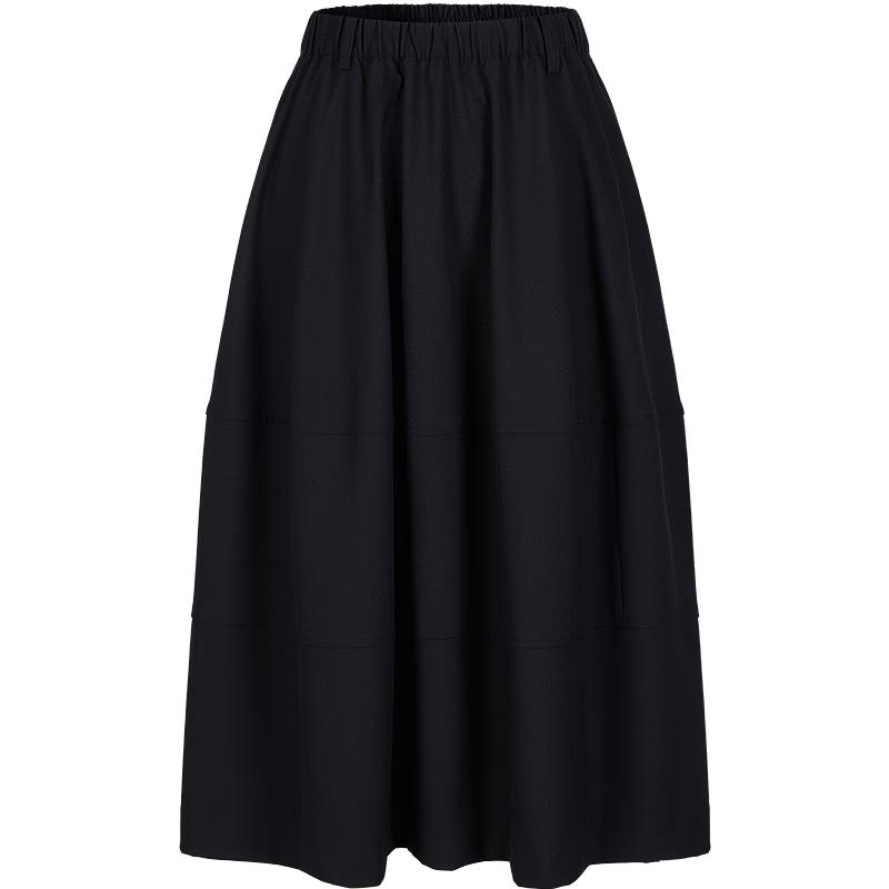 JUZI ANNACO Shimmering Elastic Waist A-line Skirt