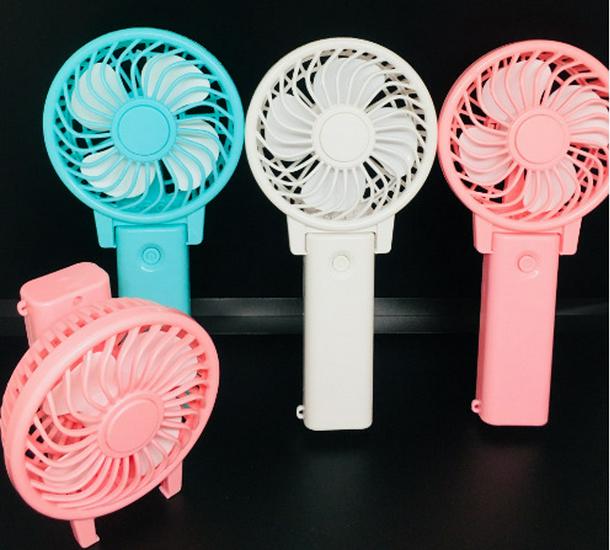 

Influencer Handheld Mini Fan: Portable Battery Fan for Students and Desktops Customizable синий