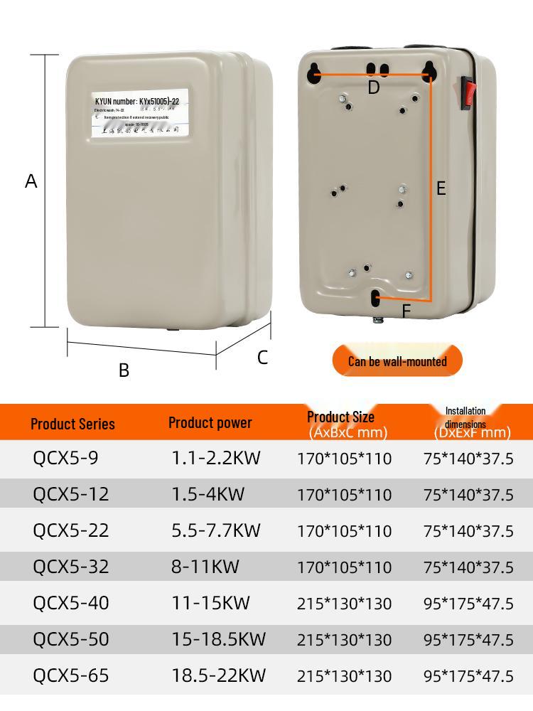 380V Air Pump Auto-Start Electromagnetic Motor Protection Controller
