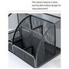 Multi-functional Desk Organizer Metal Mesh Desktop Office Organizer Sundries Storage Box  Pencil
