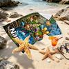 Custom Name Personalized Plants vs. Zombies Print Beach Towel, for Trip Camping Beach Party Home Decor, Birthday Gift for Family & Friends