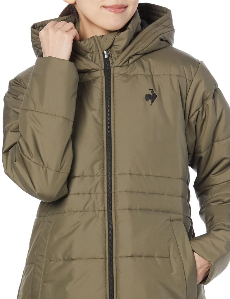 Le Coq Sportif KH Padded Long and Warm for Cycling Women's Coat, Water-Repellent, Windproof,