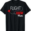Flight Crew Airplane 1st Birthday Mom Airplane Family T-Shirt