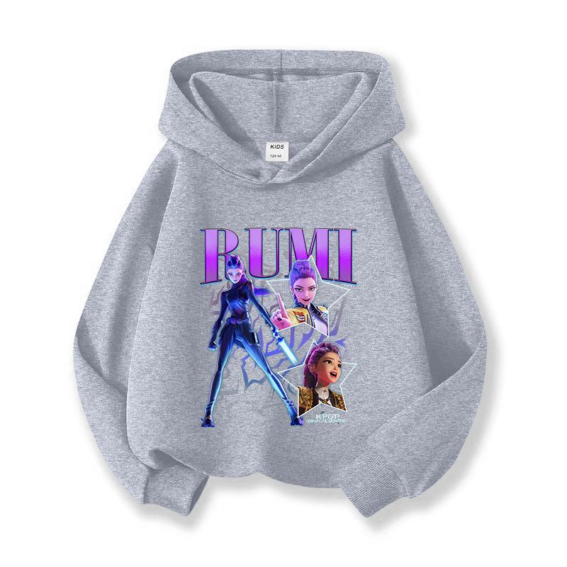 Fall and Winter Kpop Demon Hunter Children's Harajuku Sweatshirt Cute Kpop Demon Hunter Tiger Top Harajuku Boys and Girls
