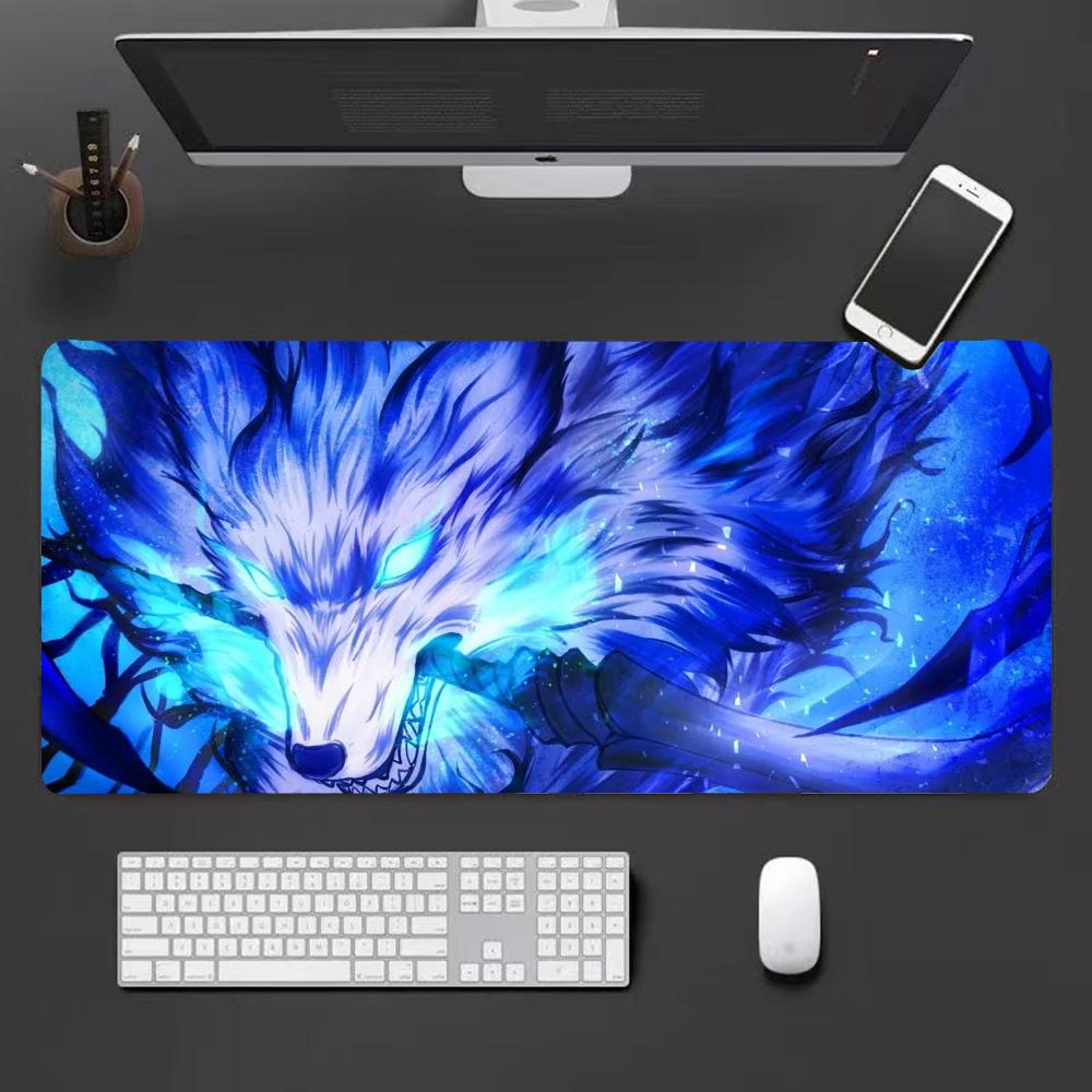 White wolf Mouse Pad Cute HD Mousepad Pad Extended Gaming Keyboard  LargeMousepad xcm XXL Gamer Mousepad