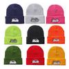 Cute lazy cat embroidered knitted hat for male and female students, warm pullover hip-hop beanie