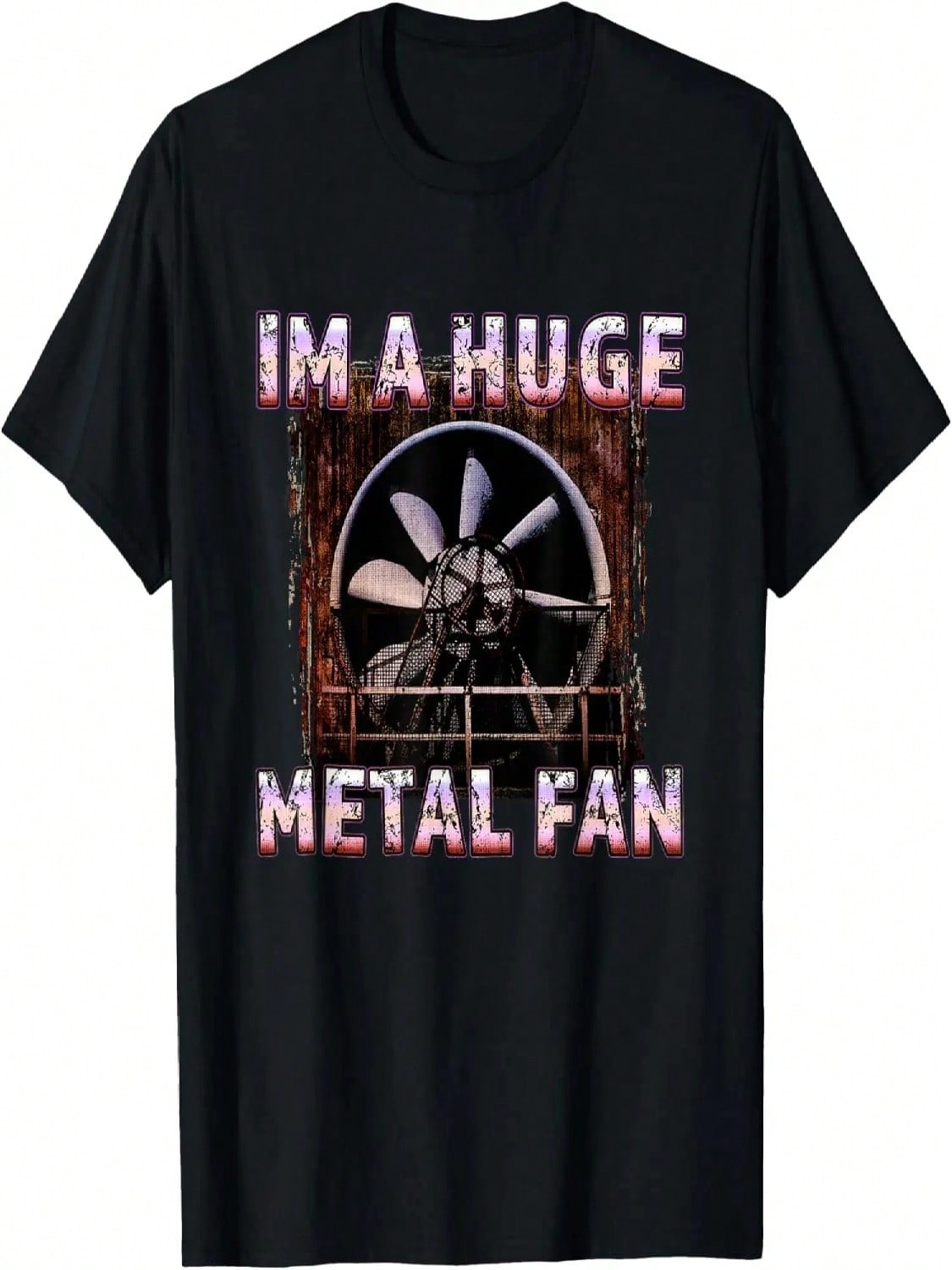 Rock Music Lover_ Funny Im A Huge Heavy Metal Fan Joke _ Pun T-Shirt S разноцветный
