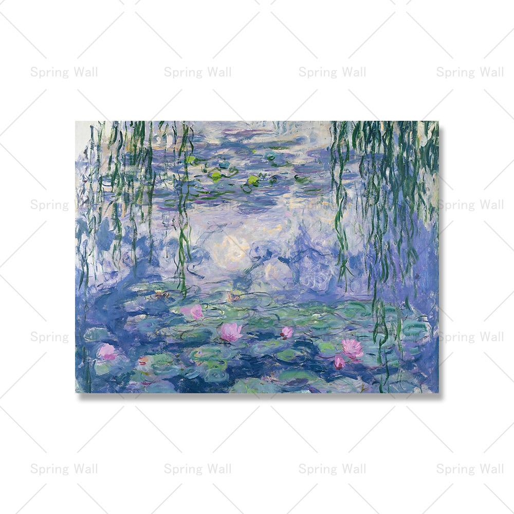 

Моне классические кувшинки абстрактный пейзаж плакат импрессионизм холст живопись скандинавское настенное искусство для современного декора гостиной 50x70cm No Framed