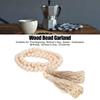 With Tassels Wood Bead Garland 57.87in Boho Wall Hanging Decor Decorative Beads  For Coffee Table