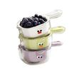 Cartoon Filter Fruit Strainer Double Layer Basket Plate With Handle Cute Plastic Bowl For Kitchens Home Uses