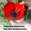 Stazione di irrigazione a farfalla in plastica leggera Accessori da giardino che funzionano sia come supporto per fiori che come abbeveratoio per uccelli