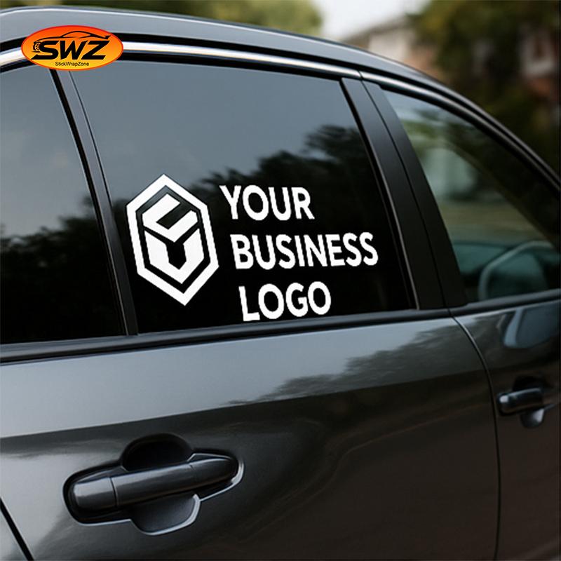 Commercial Vehicle Branding Decal – Logo Layout Optimized for Car Doors & Windows (Max 90cm)