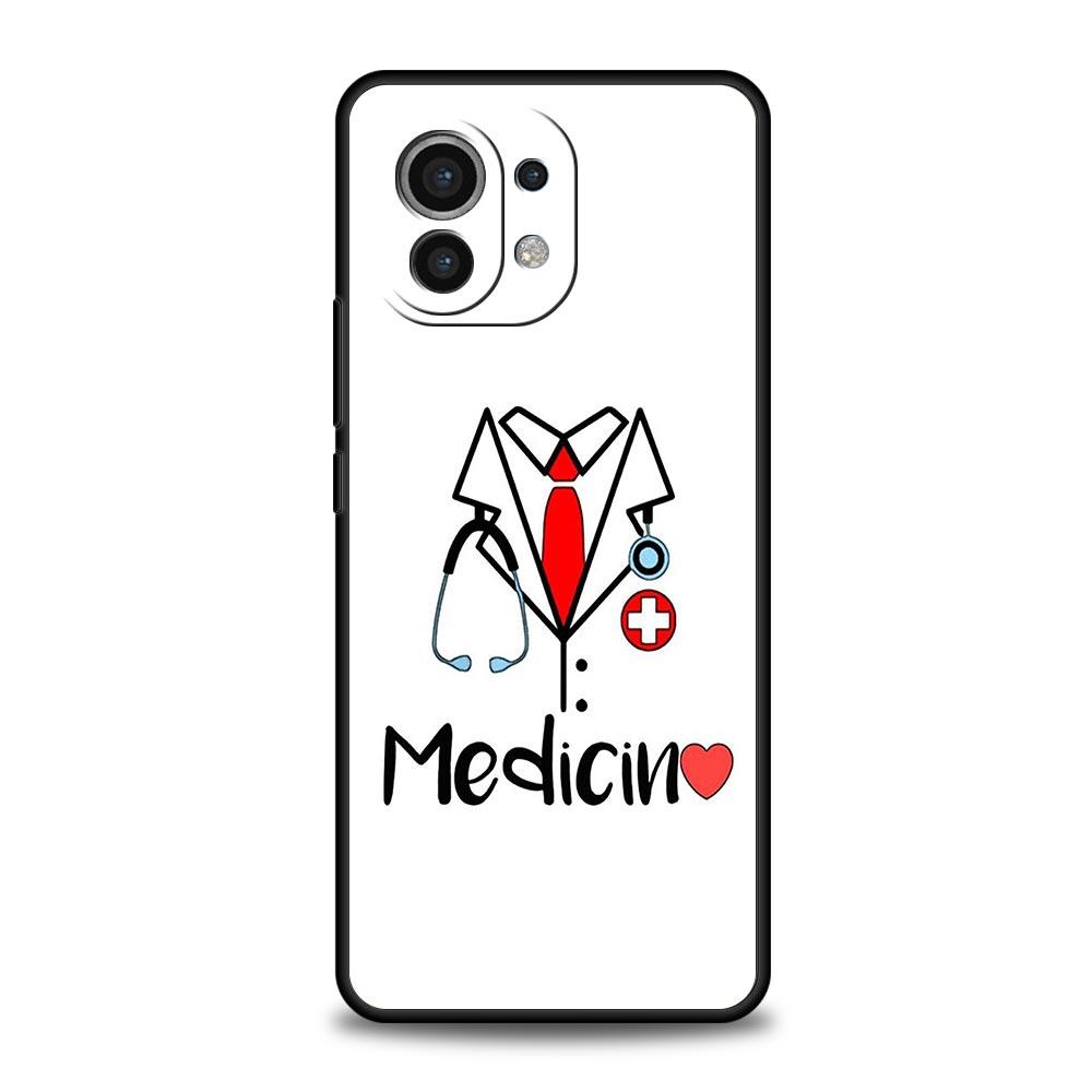 Phone Case For Xiaomi Mi 15 14 13 12 11 Lite 14T 13T 12T 11T Pro Poco X6 X5 M3 X3 Pro F5 F4 Cover Doctor Nurse Medical Medicine
