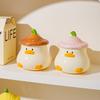 Kreativní roztomilý keramický hrnek s kachničkou jako dárek, vysoce hodnotný roztomilý mazlíček personalizovaný kreslený hrnek na kávu