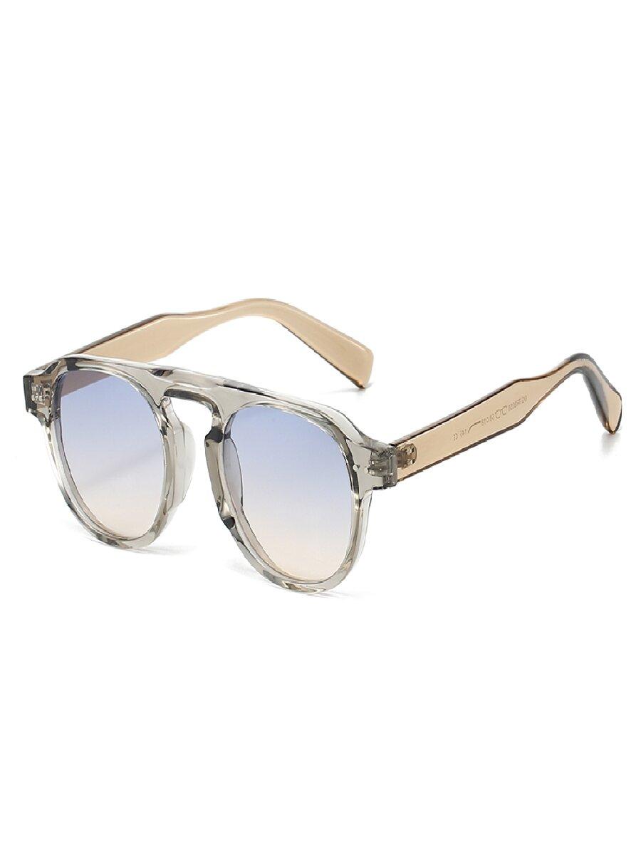 

Vintage Round-Frame Fashion TR90 High-Quality Sunglasses - Minimalist, Trendy & Cool Streetwear Style, Unisex серый