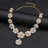 Zirkonia Halskette Elegante Imitation Perlen Halskette Halskette Ohrring Set Formelle Schmuck Accessoires Für Brautjungfern