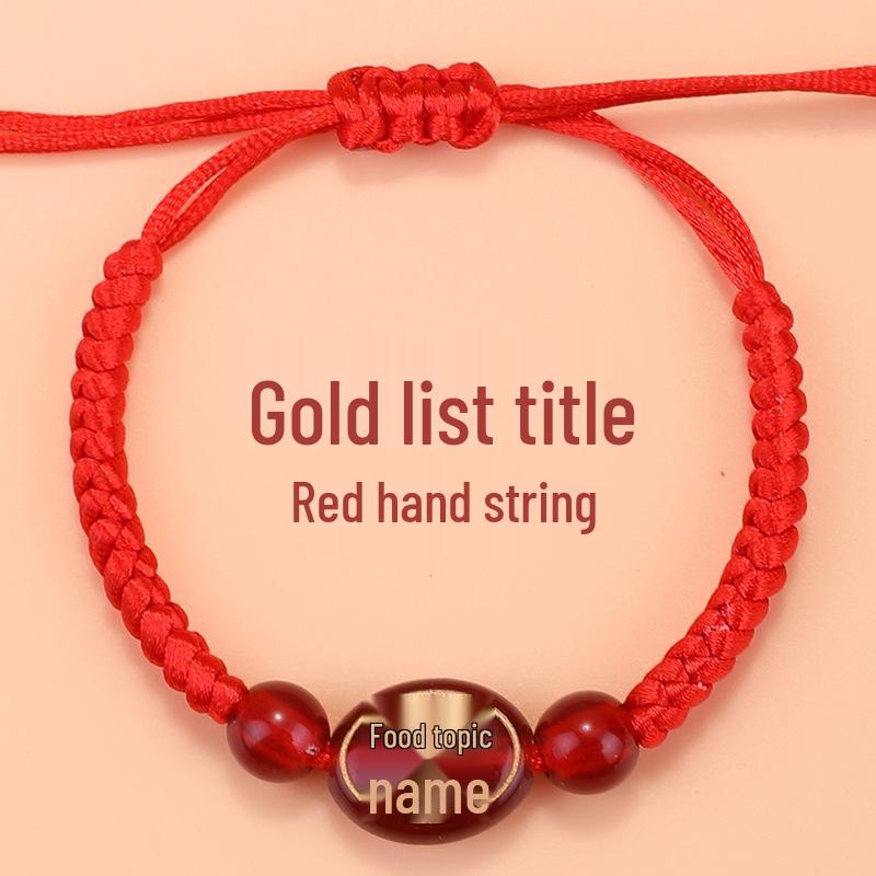 Rotes gewebtes Seilarmband für Männer & Frauen – Glücksbringer zum Jahr des Pferdes