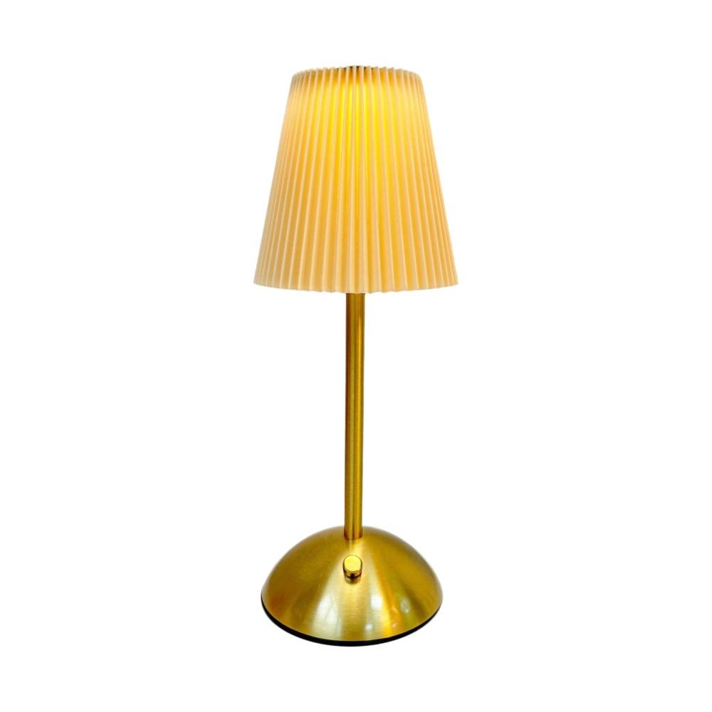 Pastoral Style Touch Bedside Lamp Metal Base Bedside Ambient Light LED Night Light  Restaurant Style 3