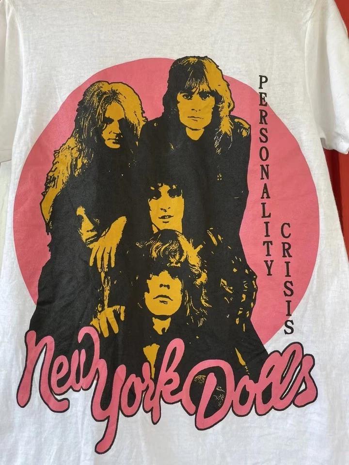 

VTG New York Dolls Personality Crisis Shirt Classic White Unisex S-5XL E1232 S