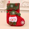 Christmas Stockings Socks with Snowman Santa Elk Bear Printing Xmas Candy Gift Bag Fireplace Xmas Tree Decoration New Year