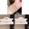 Elegant Zircon Butterfly Charm Wristlet For Ladies Office Wear